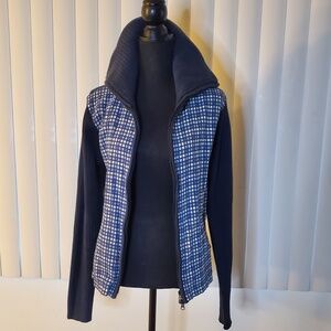 PhB NYC Checkered and Knit Jacket